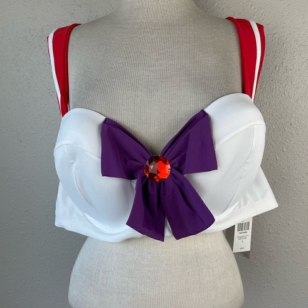 NWT Hot Topic 4 Sailors Mars Halter Swim Top Size 5